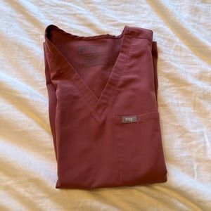 OG mauve figs scrub top